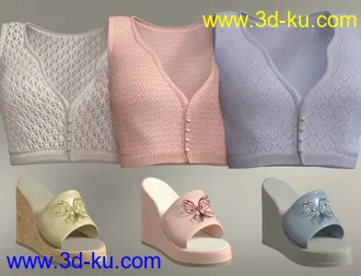 3D打印模型dForce Midsummer Outfit for Genesis 8 Female(s)的图片