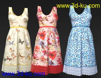 3D打印模型dForce Midsummer Outfit for Genesis 8 Female(s)的图片