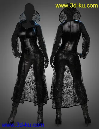 3D打印模型dForce Moriana Outfit for Genesis 8 Females的图片