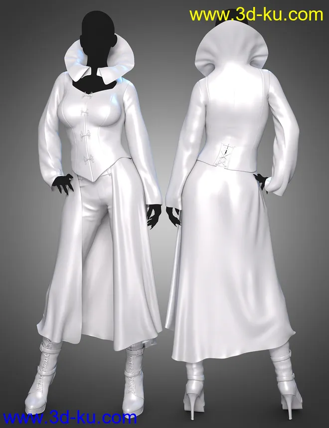 dForce Moriana Outfit for Genesis 8 Females模型的图片4