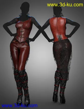 3D打印模型dForce Moriana Outfit Textures的图片