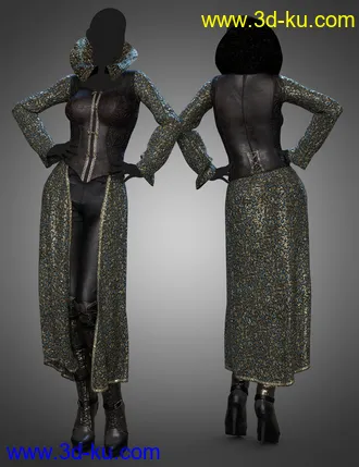 3D打印模型dForce Moriana Outfit Textures的图片