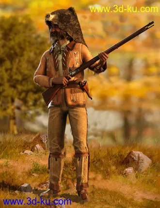 3D打印模型dForce Mountain Trapper Outfit for Genesis 8 Male的图片