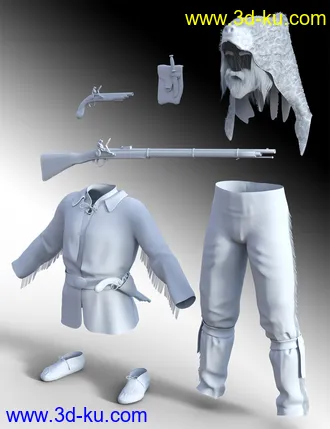 3D打印模型dForce Mountain Trapper Outfit for Genesis 8 Male的图片