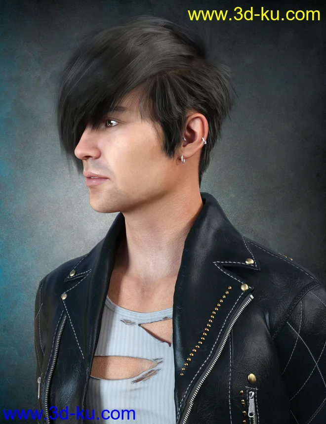 dForce Nash Hair for Genesis 8模型的图片2