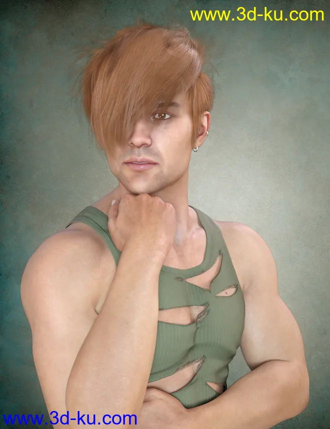 dForce Nash Hair for Genesis 8模型的图片5