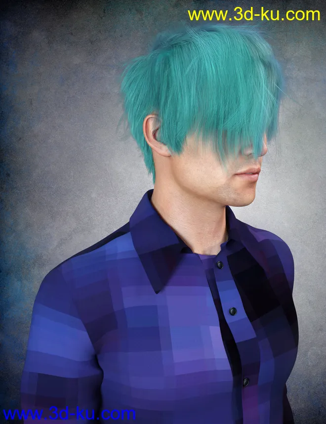 dForce Nash Hair for Genesis 8模型的图片6