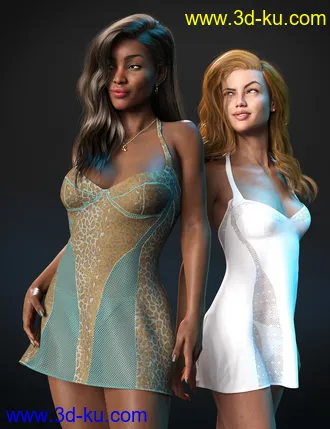 3D打印模型dForce Natalia's Nightie Bold Moves的图片