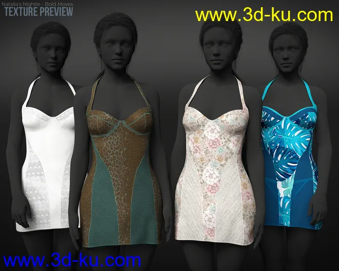 dForce Natalia's Nightie Bold Moves模型的图片5
