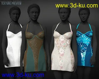 3D打印模型dForce Natalia's Nightie Bold Moves的图片