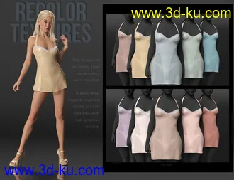 3D打印模型dForce Natalia's Nightie Bold Moves的图片