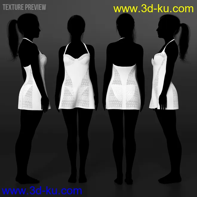 dForce Natalia's Nightie Bold Moves模型的图片9