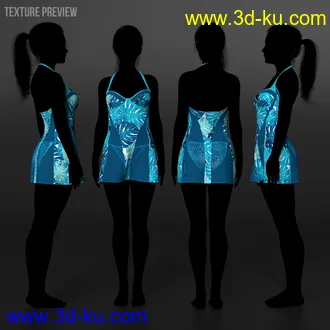 3D打印模型dForce Natalia's Nightie Bold Moves的图片