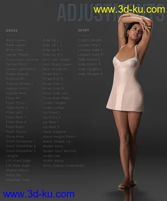 3D打印模型dForce Natalia's Nightie for Genesis 8 and 8.1 Female的图片