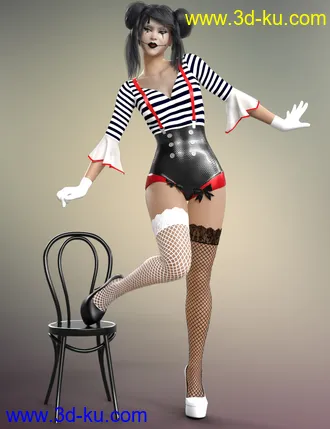 3D打印模型dForce Party Girl Outfit for Genesis 8 and 8.1 Females的图片