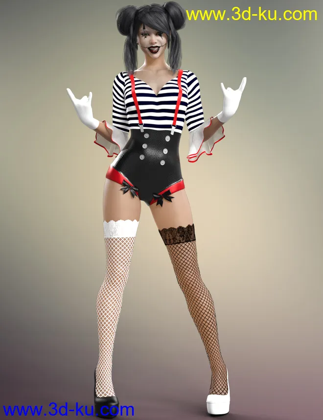 dForce Party Girl Outfit for Genesis 8 and 8.1 Females模型的图片2