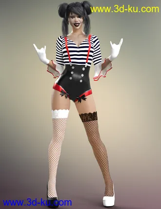 3D打印模型dForce Party Girl Outfit for Genesis 8 and 8.1 Females的图片