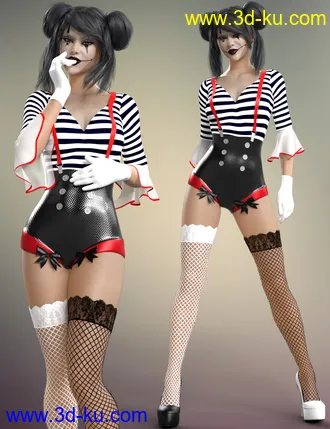 3D打印模型dForce Party Girl Outfit for Genesis 8 and 8.1 Females的图片