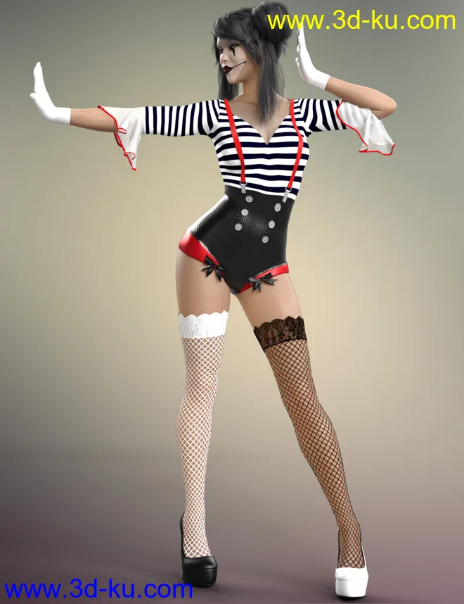 dForce Party Girl Outfit for Genesis 8 and 8.1 Females模型的图片6