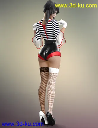 3D打印模型dForce Party Girl Outfit for Genesis 8 and 8.1 Females的图片