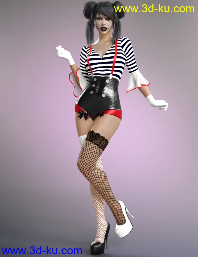 dForce Party Girl Outfit for Genesis 8 and 8.1 Females模型的图片8
