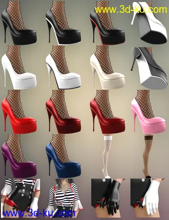 3D打印模型dForce Party Girl Outfit for Genesis 8 and 8.1 Females的图片