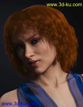 3D打印模型dForce Paulinha Hair for Genesis 8 Female(s)的图片