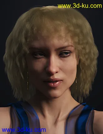 3D打印模型dForce Paulinha Hair for Genesis 8 Female(s)的图片