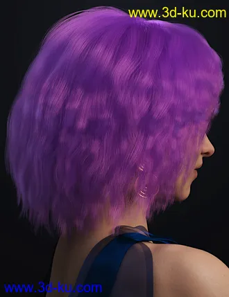 3D打印模型dForce Paulinha Hair for Genesis 8 Female(s)的图片