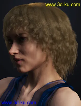 3D打印模型dForce Paulinha Hair for Genesis 8 Female(s)的图片