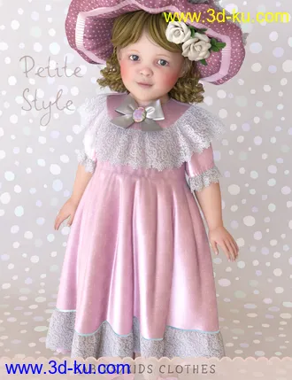 3D打印模型dForce Petite Style Dolly Dress for Genesis 8 Females的图片