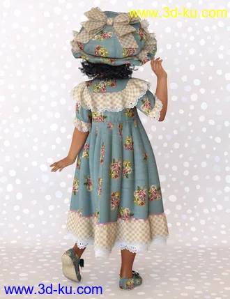 3D打印模型dForce Petite Style Dolly Dress for Genesis 8 Females的图片