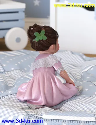 3D打印模型dForce Petite Style Dolly Dress for Genesis 8 Females的图片