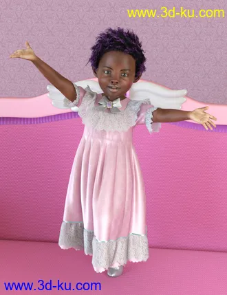 3D打印模型dForce Petite Style Dolly Dress for Genesis 8 Females的图片