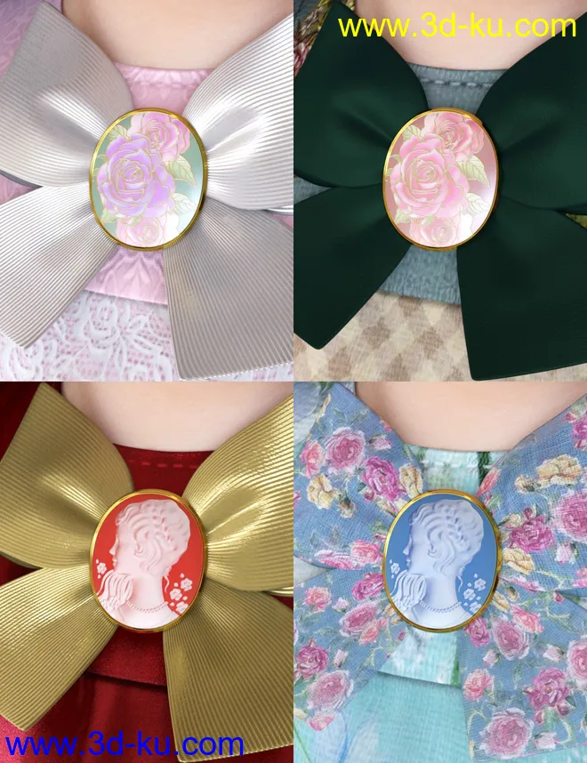 dForce Petite Style Dolly Dress for Genesis 8 Females模型的图片14