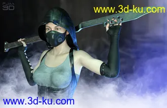 3D打印模型dForce Post Apocalyptic Outfit for Genesis 8 Females的图片
