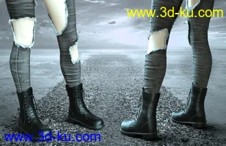 3D打印模型dForce Post Apocalyptic Outfit for Genesis 8 Females的图片