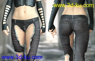 3D打印模型dForce Post Apocalyptic Outfit for Genesis 8 Females的图片