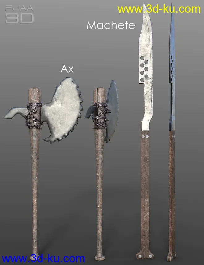 dForce Post Apocalyptic Outfit for Genesis 8 Females模型的图片10