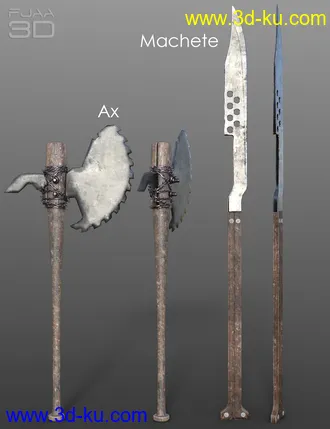 3D打印模型dForce Post Apocalyptic Outfit for Genesis 8 Females的图片