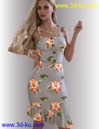 3D打印模型dForce Reina Outfit for Genesis 8.1 Females的图片