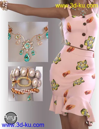 3D打印模型dForce Reina Outfit for Genesis 8.1 Females的图片