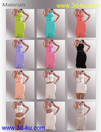 3D打印模型dForce Reina Outfit for Genesis 8.1 Females的图片