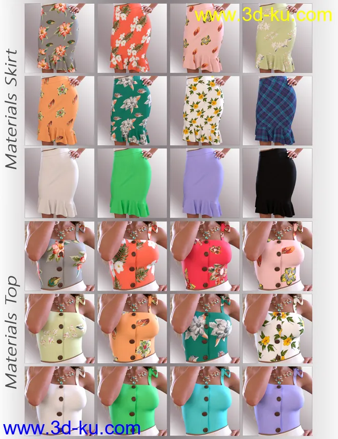 dForce Reina Outfit for Genesis 8.1 Females模型的图片7