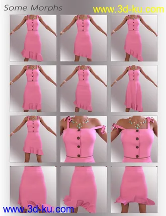 3D打印模型dForce Reina Outfit for Genesis 8.1 Females的图片