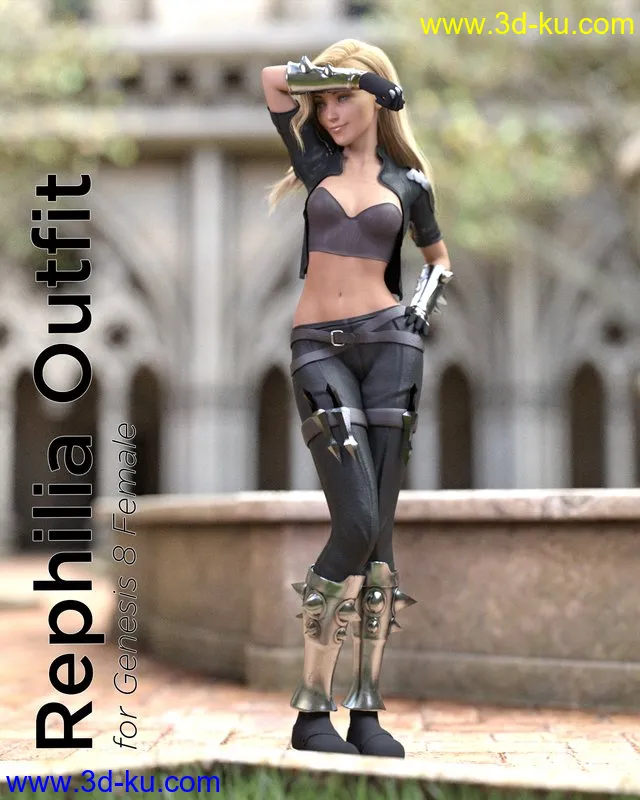 dForce Rephilia Outfit for G8F模型的图片1