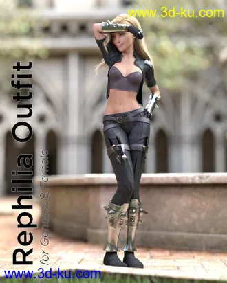 3D打印模型dForce Rephilia Outfit for G8F的图片