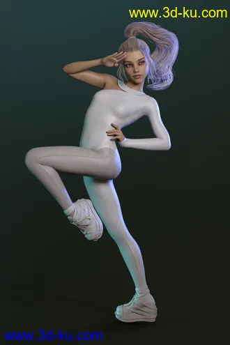 3D打印模型dForce Retro Catsuit for Genesis 8 Female(s)的图片