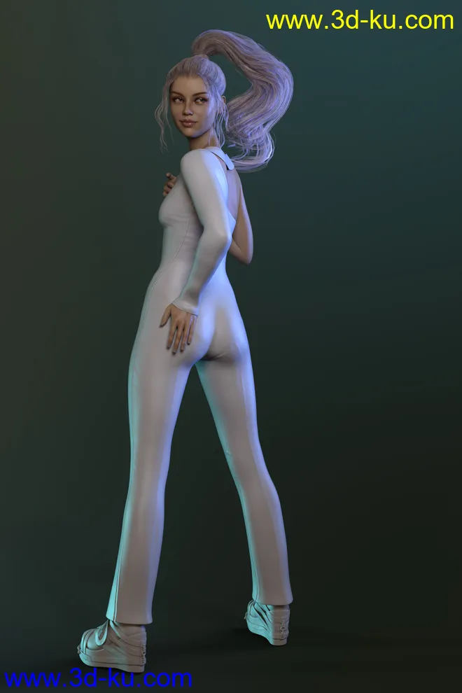 dForce Retro Catsuit for Genesis 8 Female(s)模型的图片5