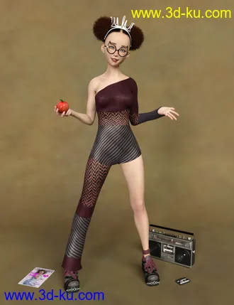 3D打印模型dForce Retro Catsuit for Genesis 8 Female(s)的图片